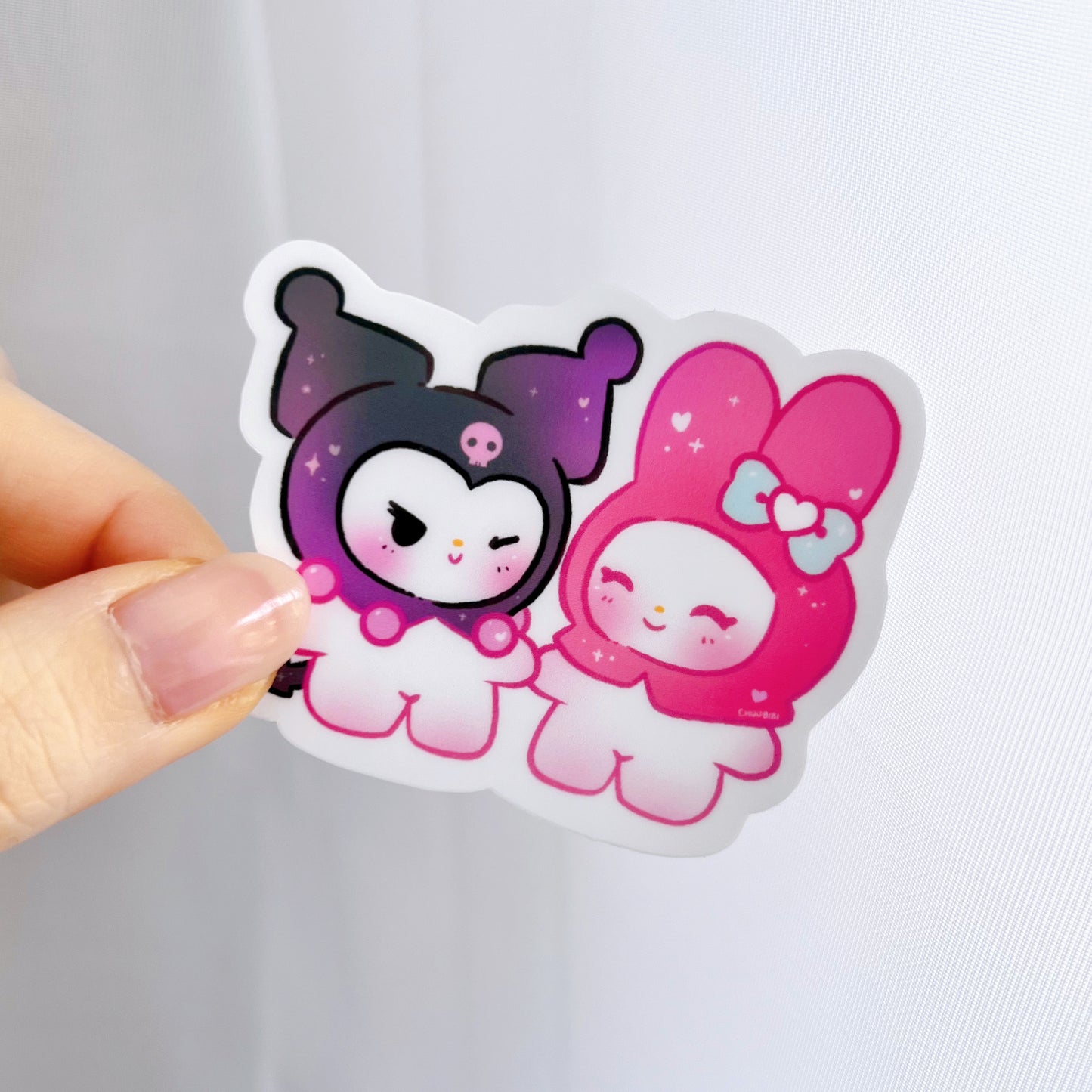 Kuromi x My Melody Vinyl Sticker