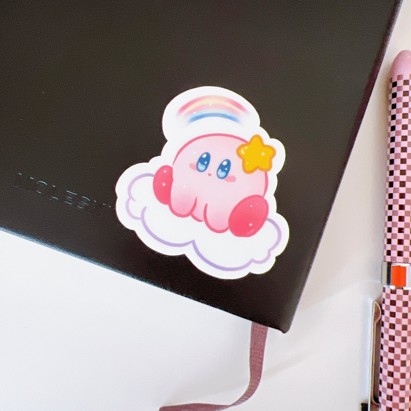 Cloudy Kirby Vinyl Sticker