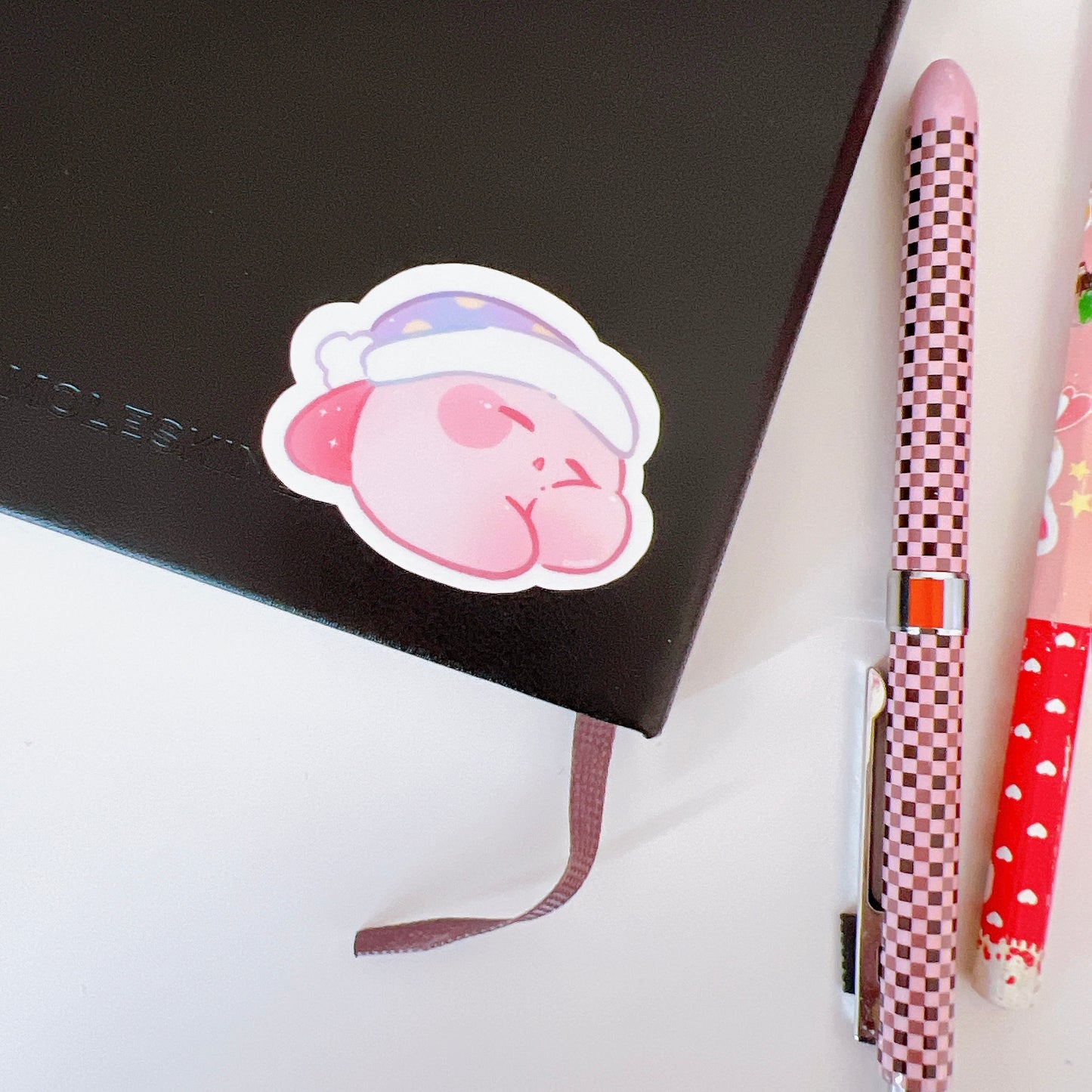 Sleepy Kirby Vinyl Sticker