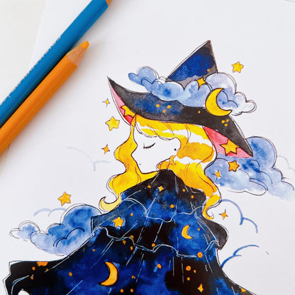 Cosmic Witch Art Print