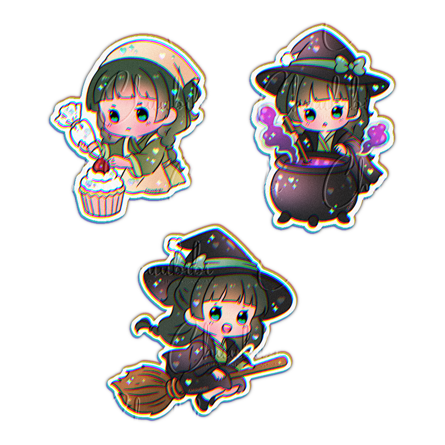 Maomao Themed Vinyl Stickers