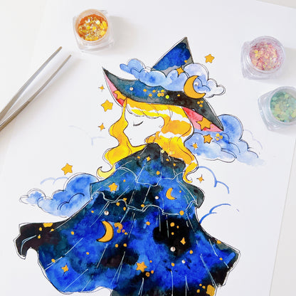 Cosmic Witch Art Print