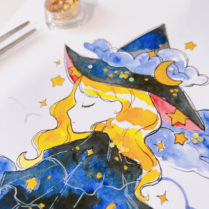 Cosmic Witch Art Print