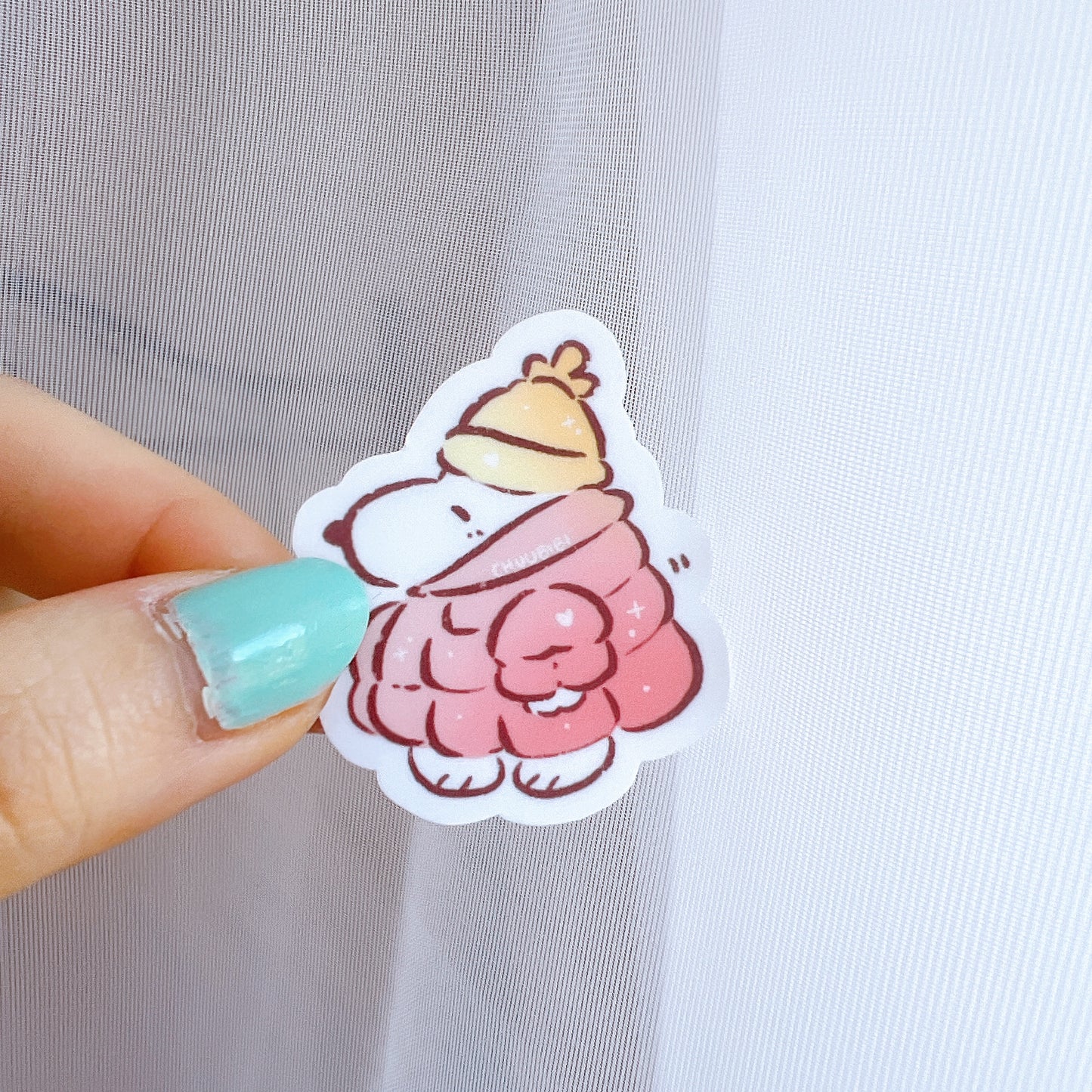 Winter Snoop Vinyl Sticker