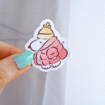 Winter Snoop Vinyl Sticker