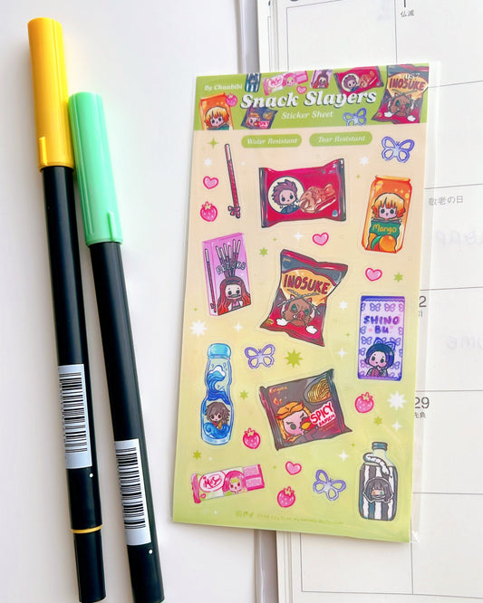 Slayer Snacks Sticker Sheet