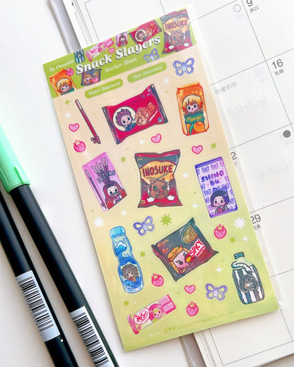 Slayer Snacks Sticker Sheet