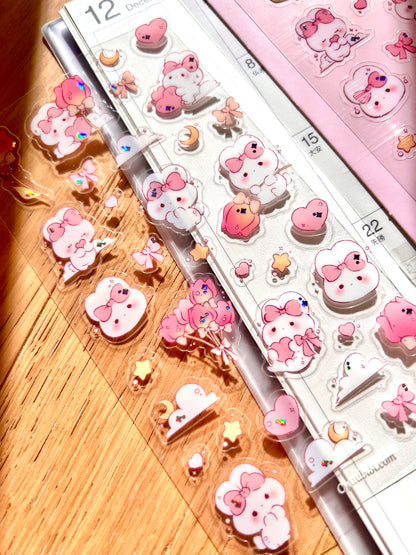Tulip Bunny Sticker Sheet