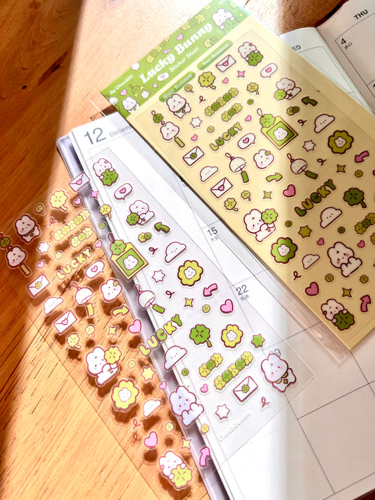 Lucky Bunny Sticker Sheet