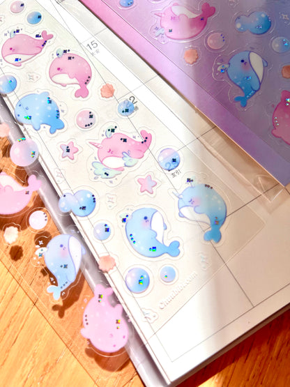 Baby Whales Sticker Sheet