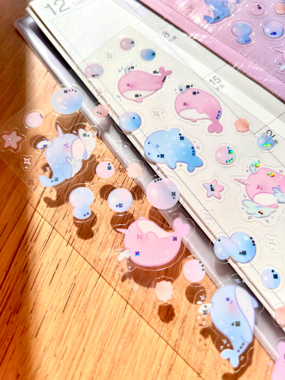 Baby Whales Sticker Sheet