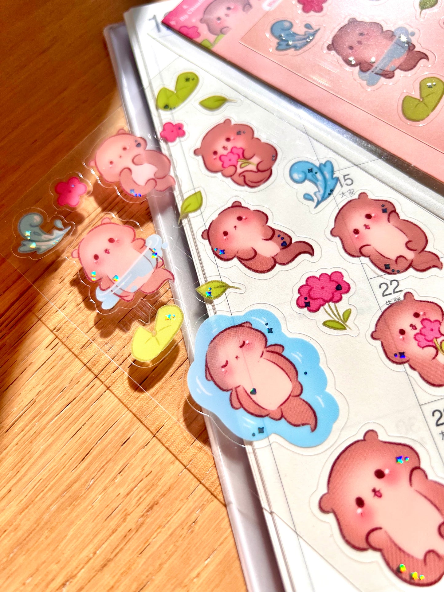 Baby Otter Sticker Sheet