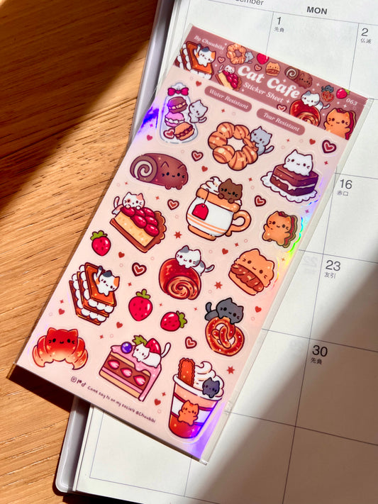 Cat Cafe Sticker Sheet