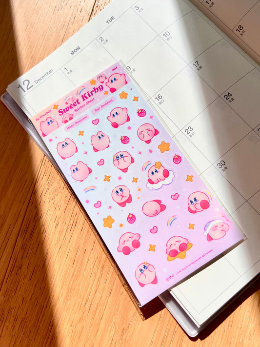 My sweet little Pink Blob Sticker Sheet