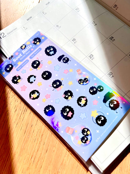 Soot Ball Sticker Sheet