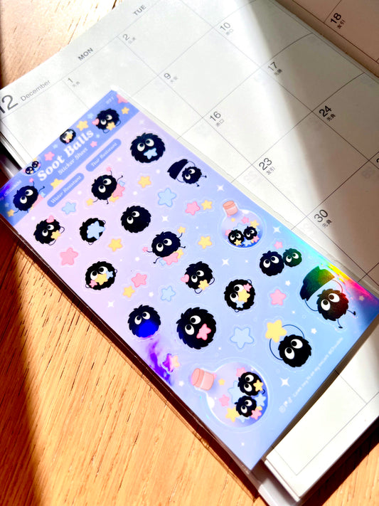 Soot Ball Sticker Sheet