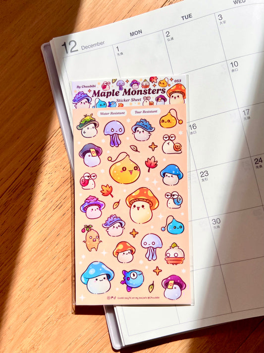 Maple Monsters Sticker Sheet