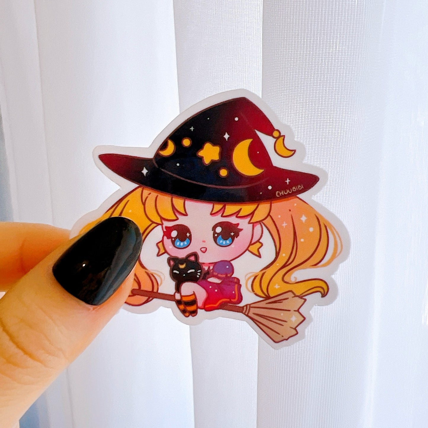 Halloween Witch Sailor Princess Vinyl Sticker