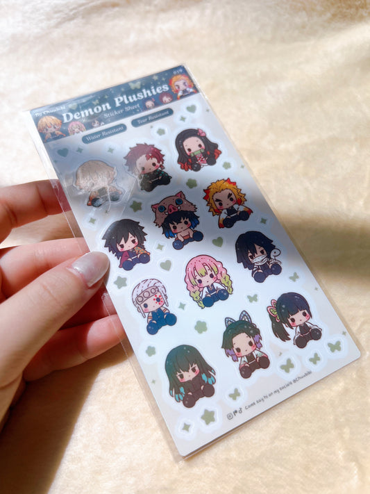 Demon Plushies Sticker Sheet