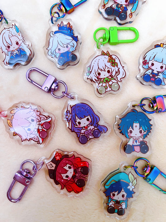 Genshin Plushies Acrylic Charm