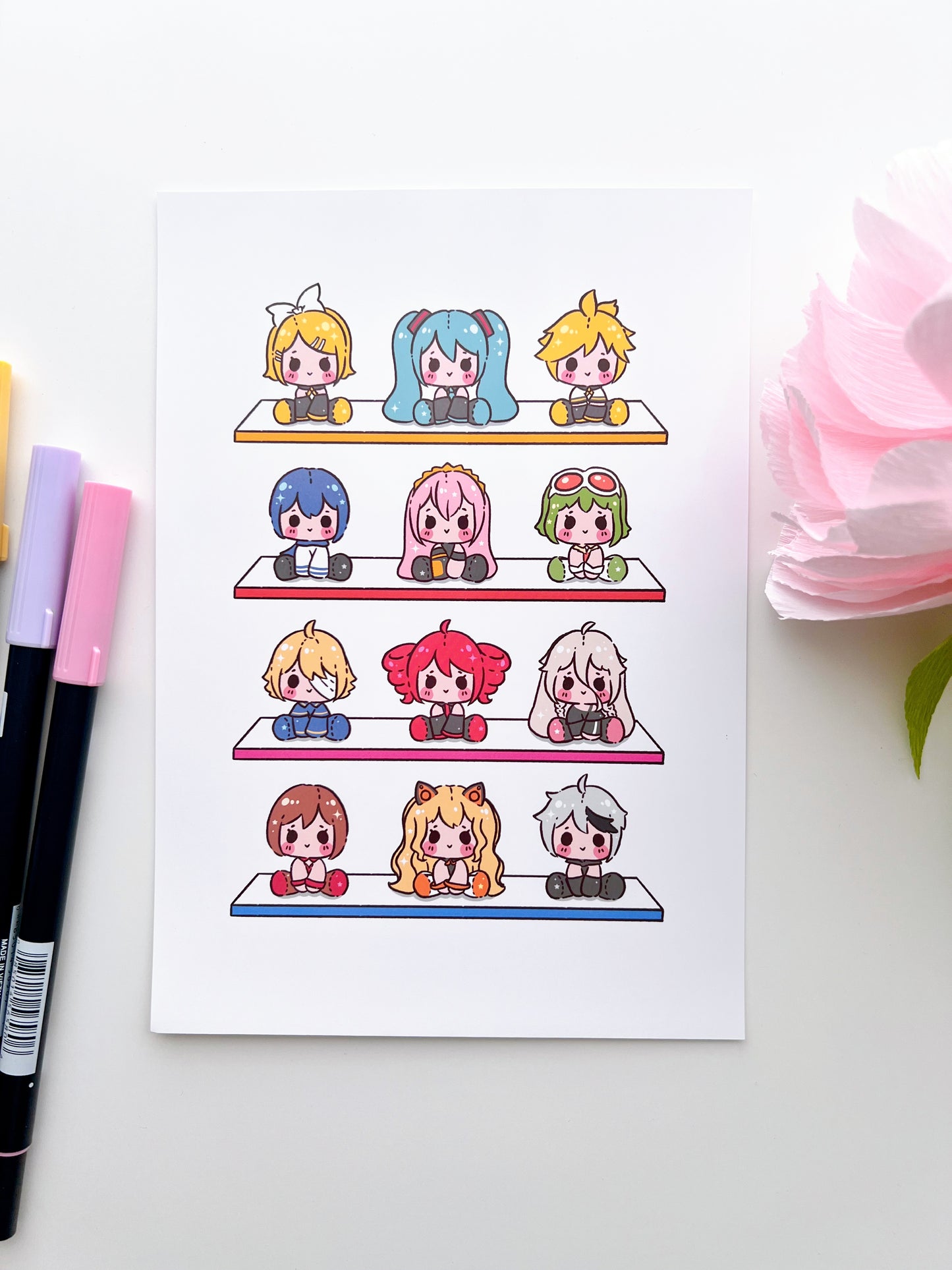 Voca Plushies Art Print