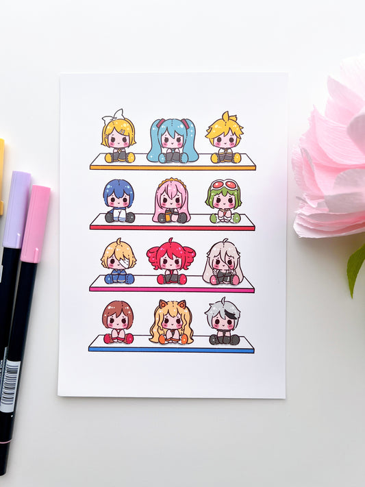 Voca Plushies Art Print