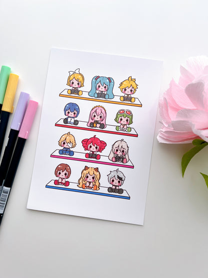 Voca Plushies Art Print