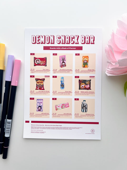 Demon Snacks Bar Art Print