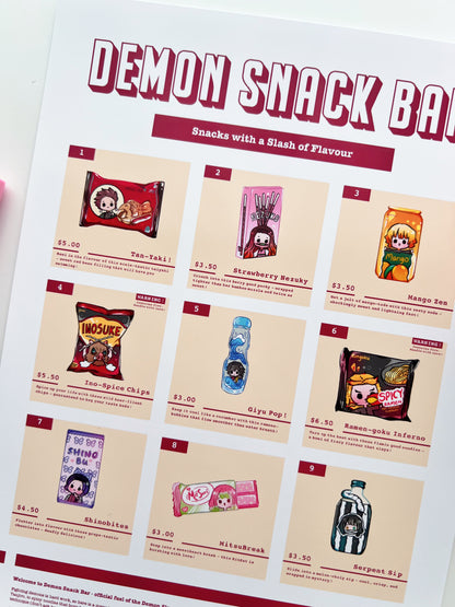 Demon Snacks Bar Art Print