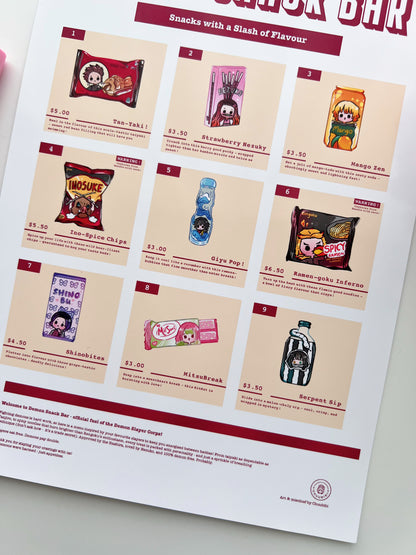 Demon Snacks Bar Art Print