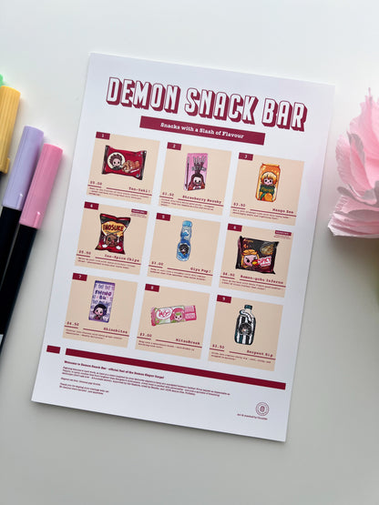 Demon Snacks Bar Art Print