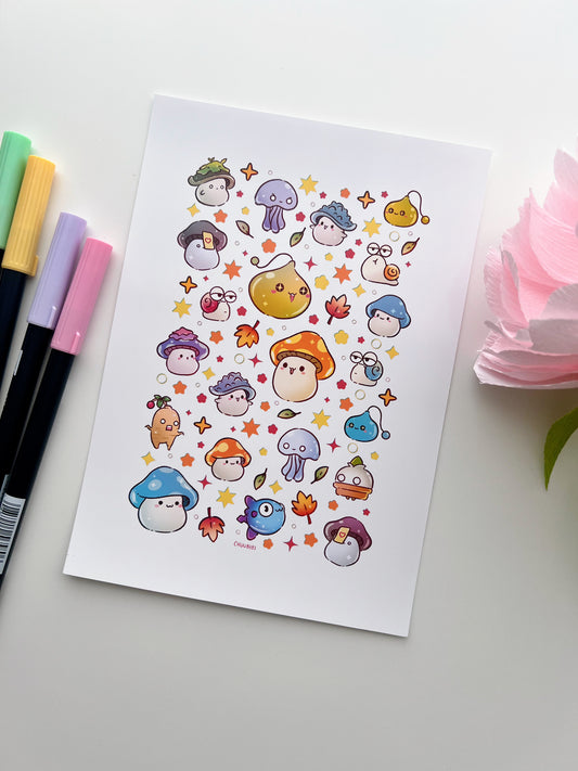 Maple Monsters Art Print