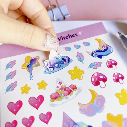 Celestial Witches Sticker Sheet