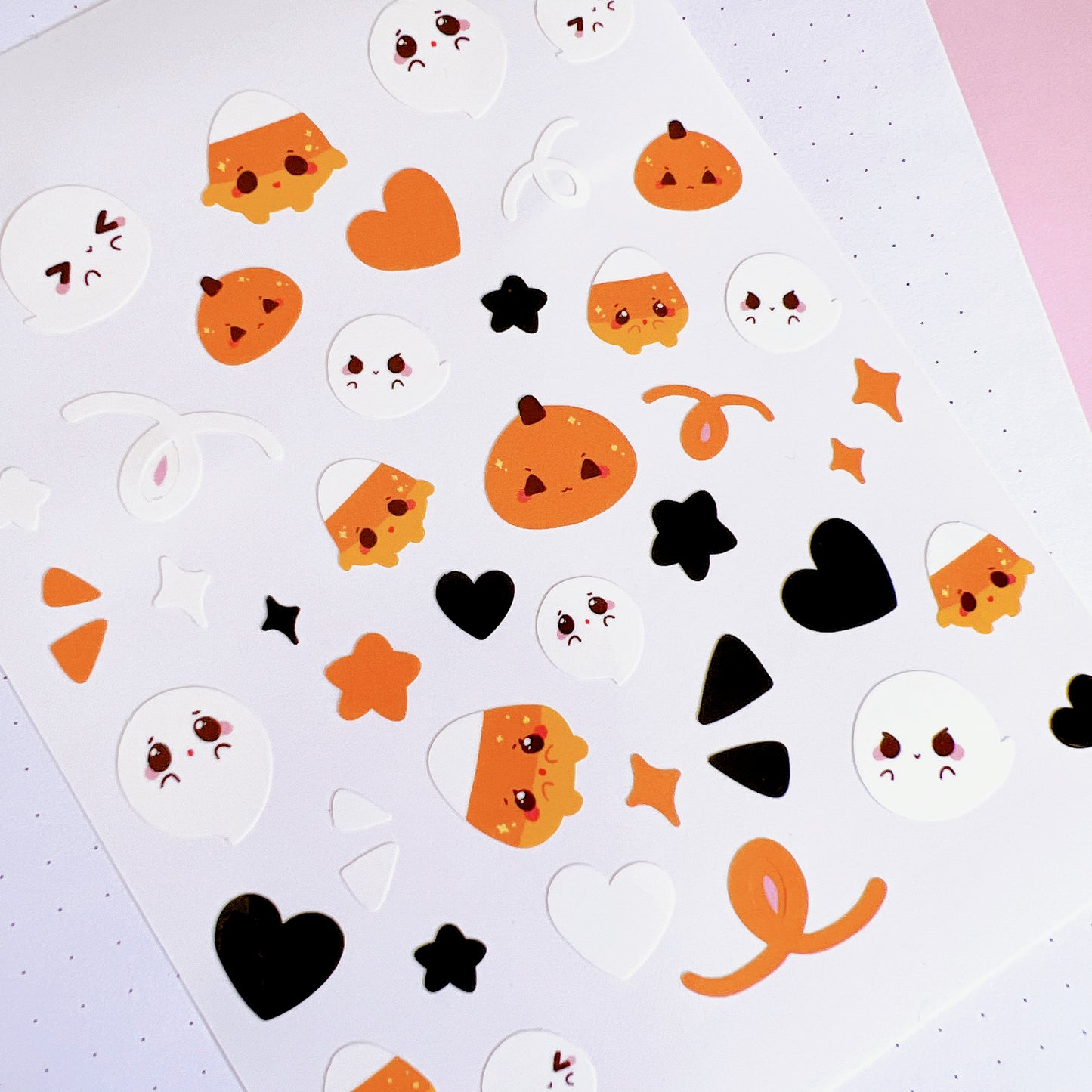 Spooky Halloween Ghost Sticker Sheet