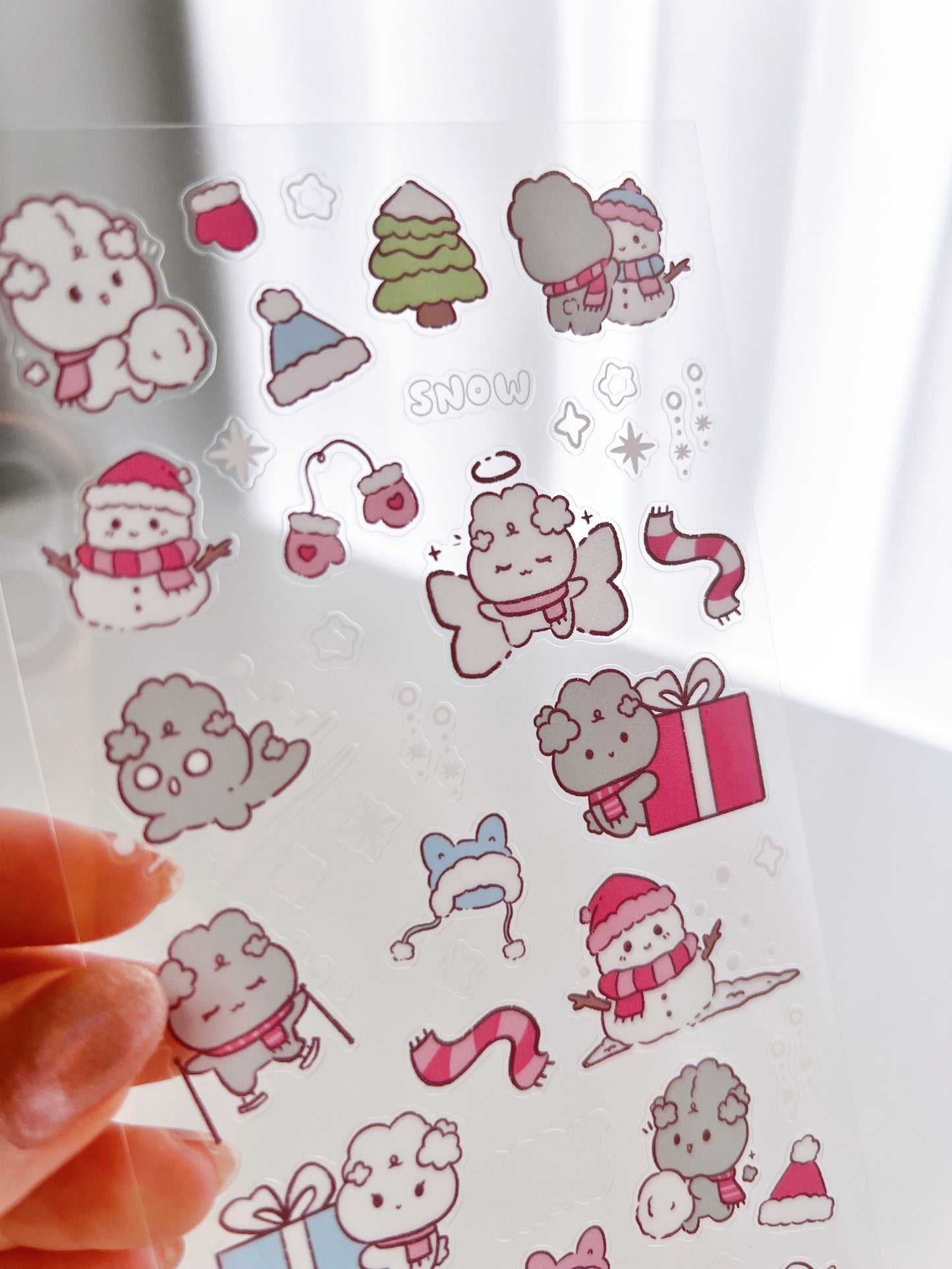 Snow Bunnies Sticker Sheet
