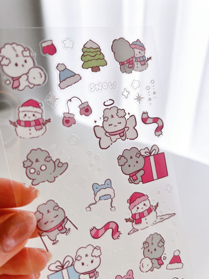 Snow Bunnies Sticker Sheet