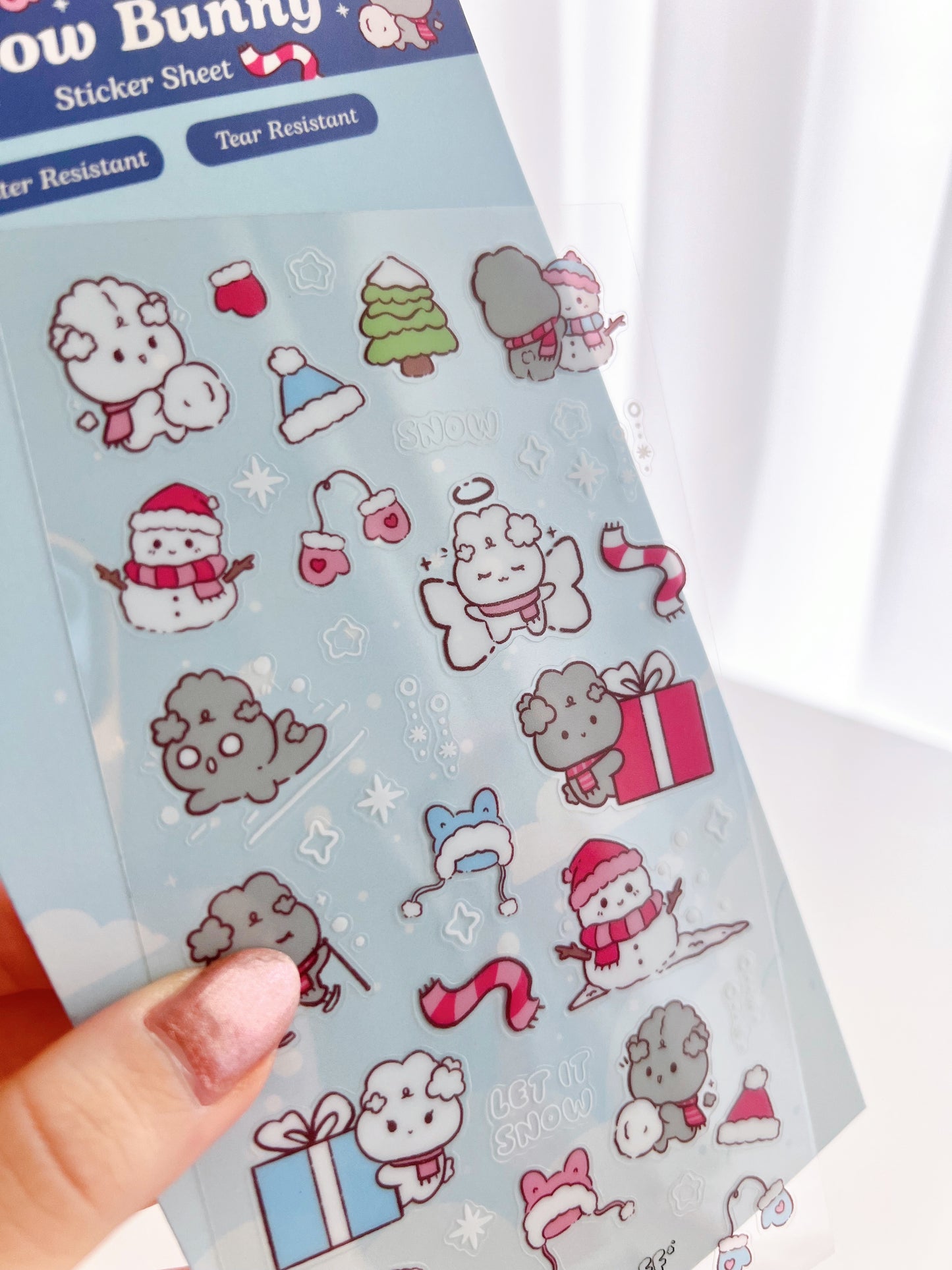 Snow Bunnies Sticker Sheet