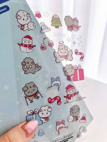 Snow Bunnies Sticker Sheet