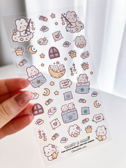 Bunny Bedtime Sticker Sheet