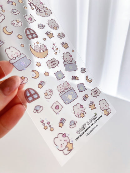 Bunny Bedtime Sticker Sheet