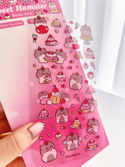 Sweet Hamster Sticker Sheet
