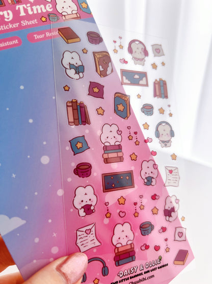 Bunny Storytime Sticker Sheet