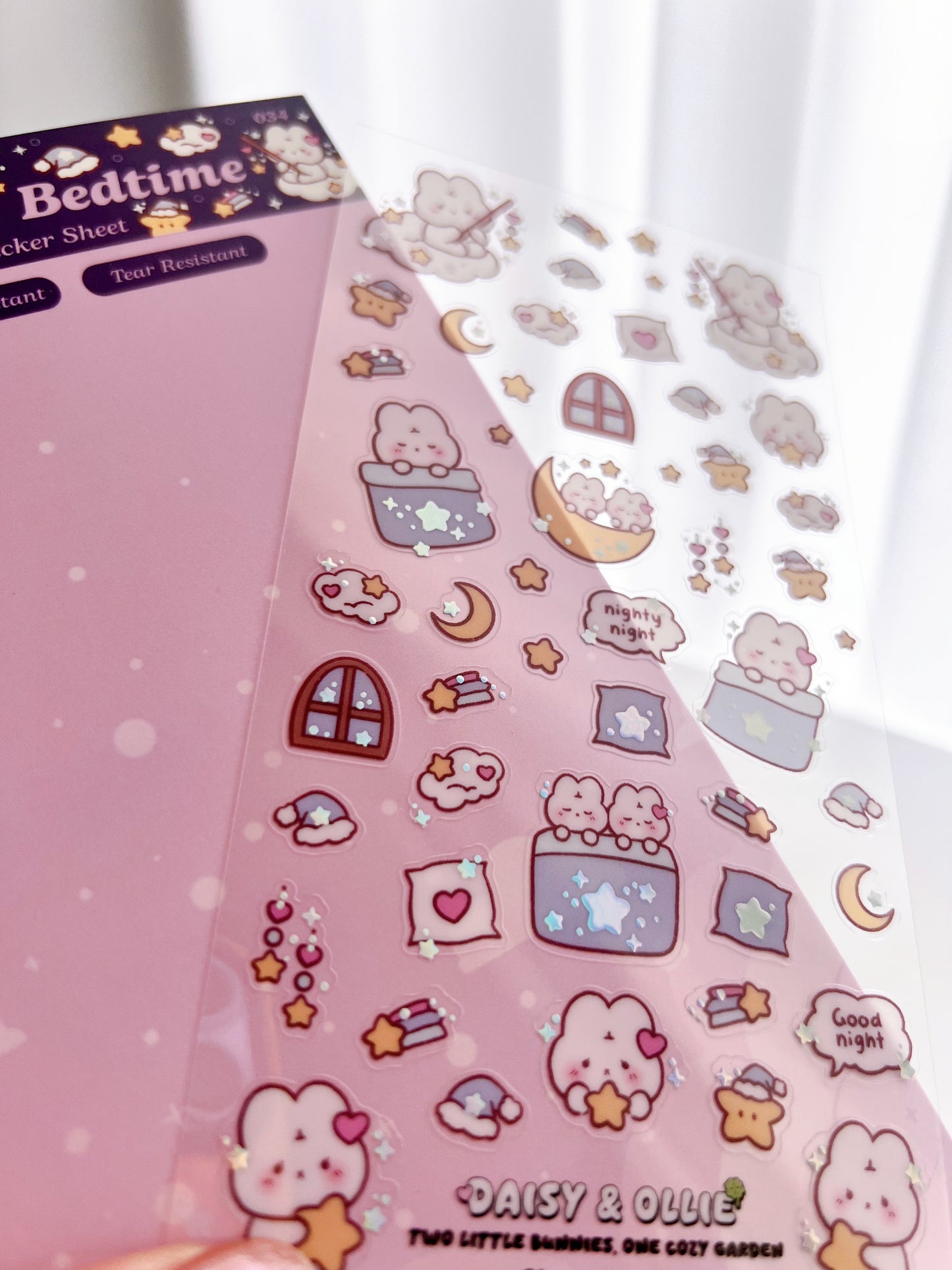 Bunny Bedtime Sticker Sheet