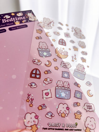 Bunny Bedtime Sticker Sheet
