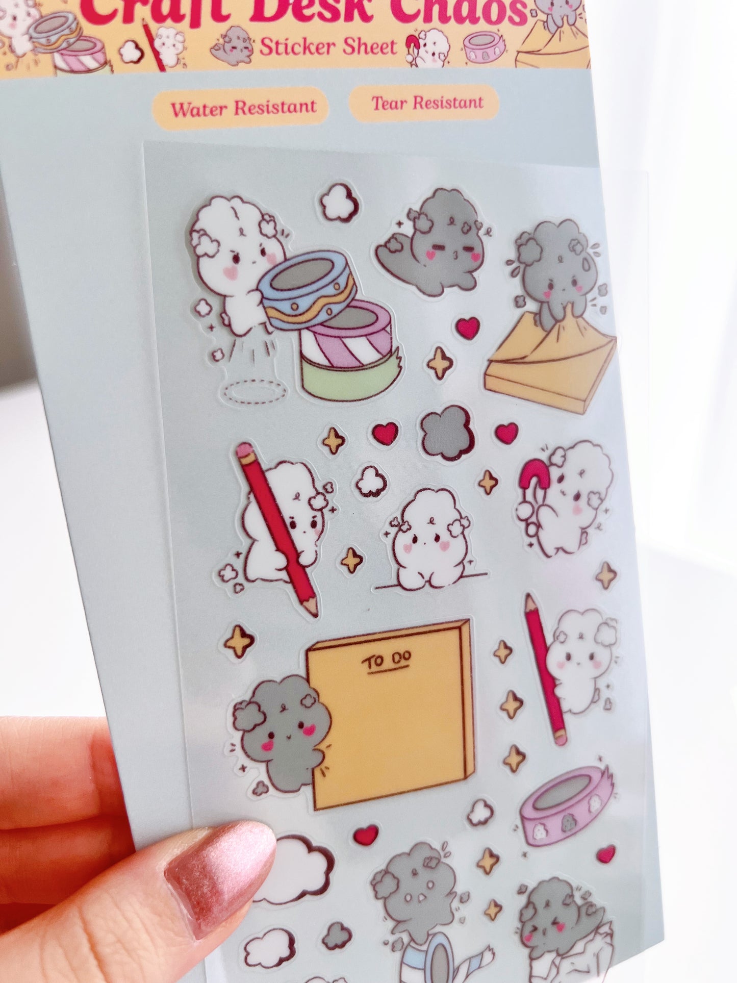 Craft Desk Chaos Sticker Sheet