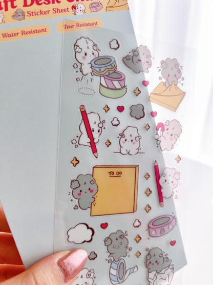 Craft Desk Chaos Sticker Sheet