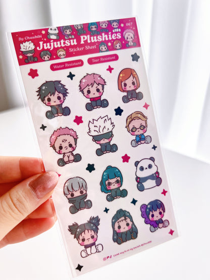 Jujutsu Plushies Sticker Sheet