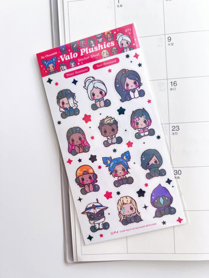 Valo Plushies Sticker Sheet
