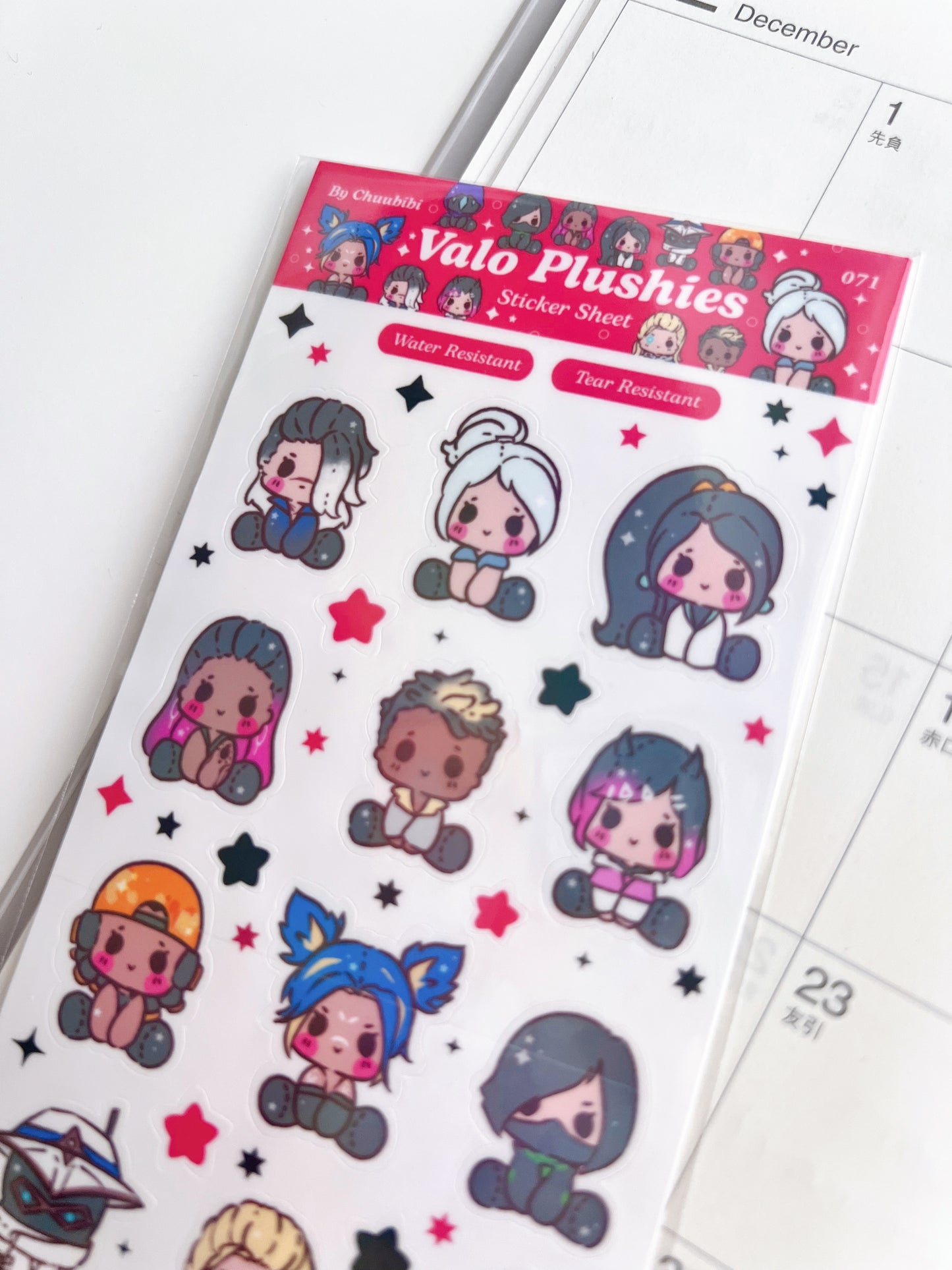 Valo Plushies Sticker Sheet