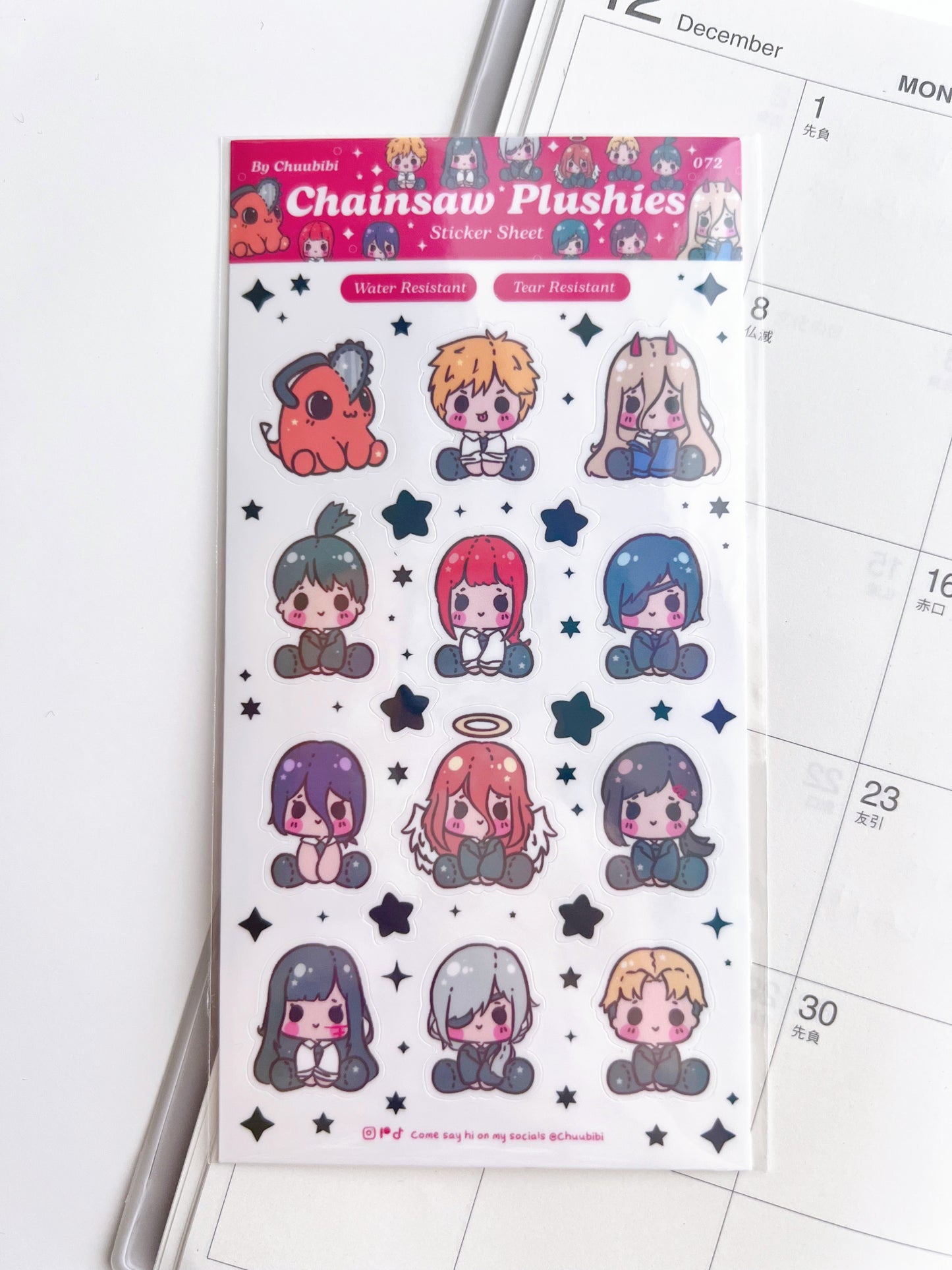 Chainsaw Plushies Sticker Sheet